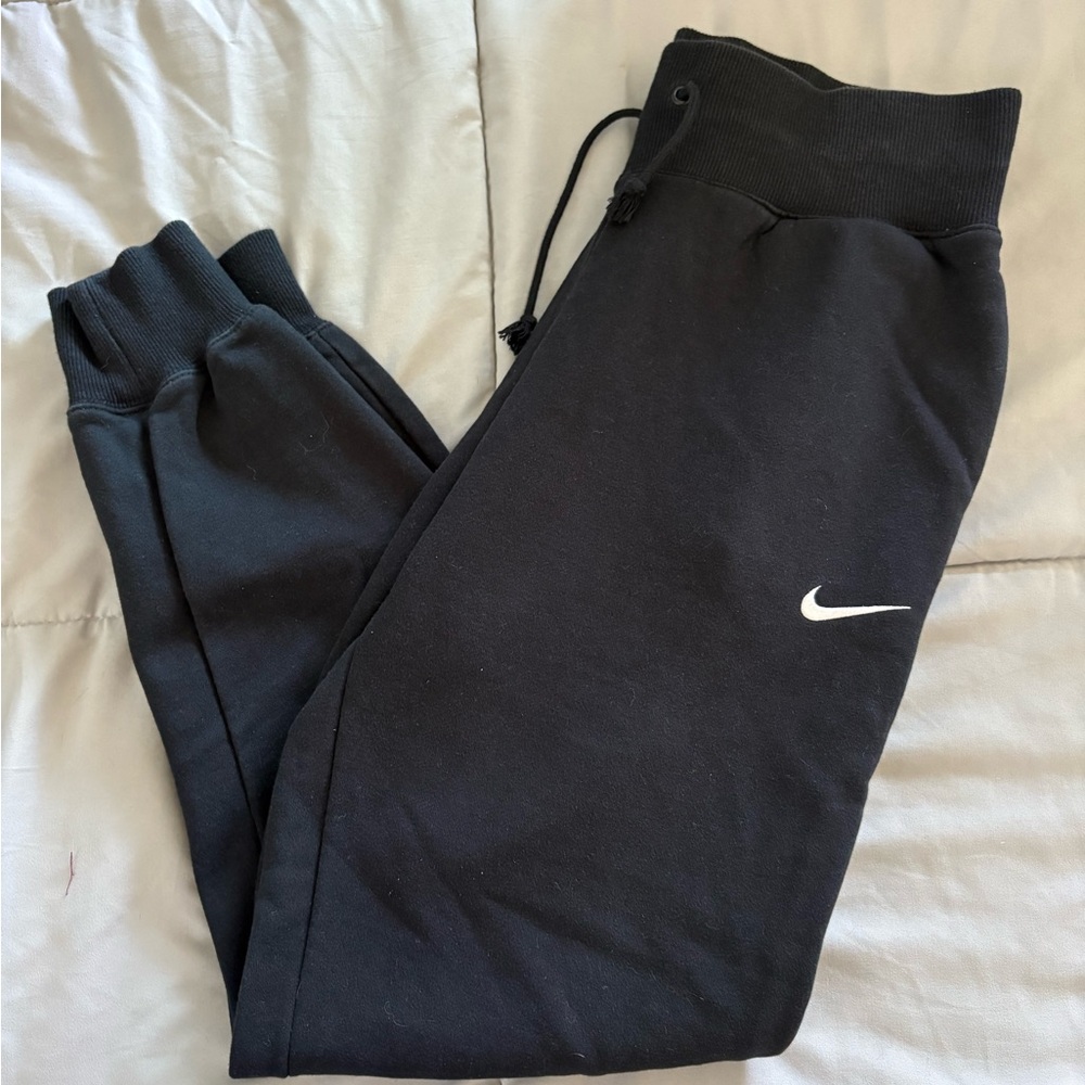 Nike Black Sweatpants with White Logo